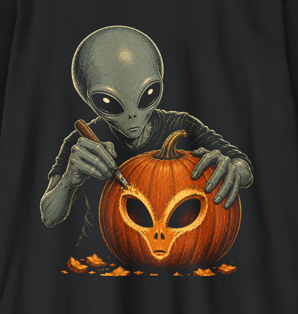 Alien Pumpkin Carving